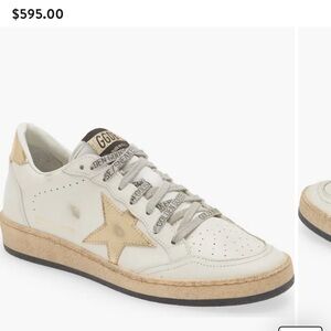 Golden Goose Women's Sneakers in White and Gold Star